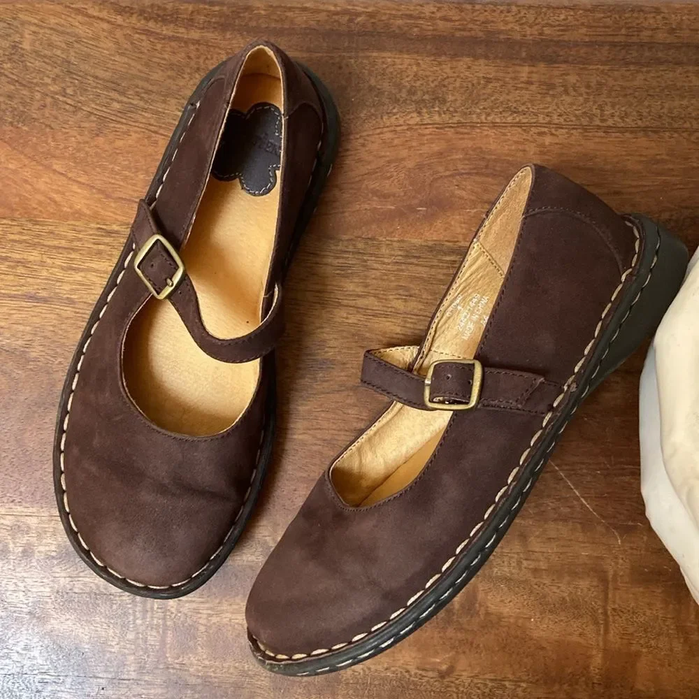 Lands' End Brown Kids Mary Jane Shoes